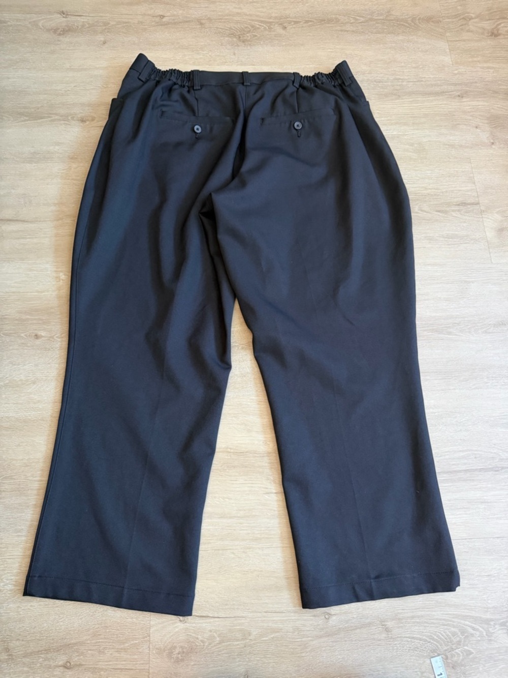 OOBE Womens Dress Pants Size 20 Black Flat Front Straight Leg Career Workwear - Picture 4 of 5